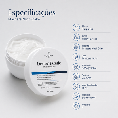 DERMO ESTETIC MASCARA NUTRI CALM 200MG