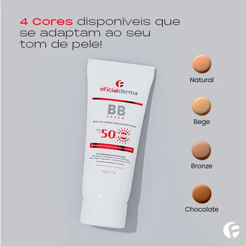 Protetor Solar Com Base Arago Oficial Farma BBCream Fps50 Bege 60g