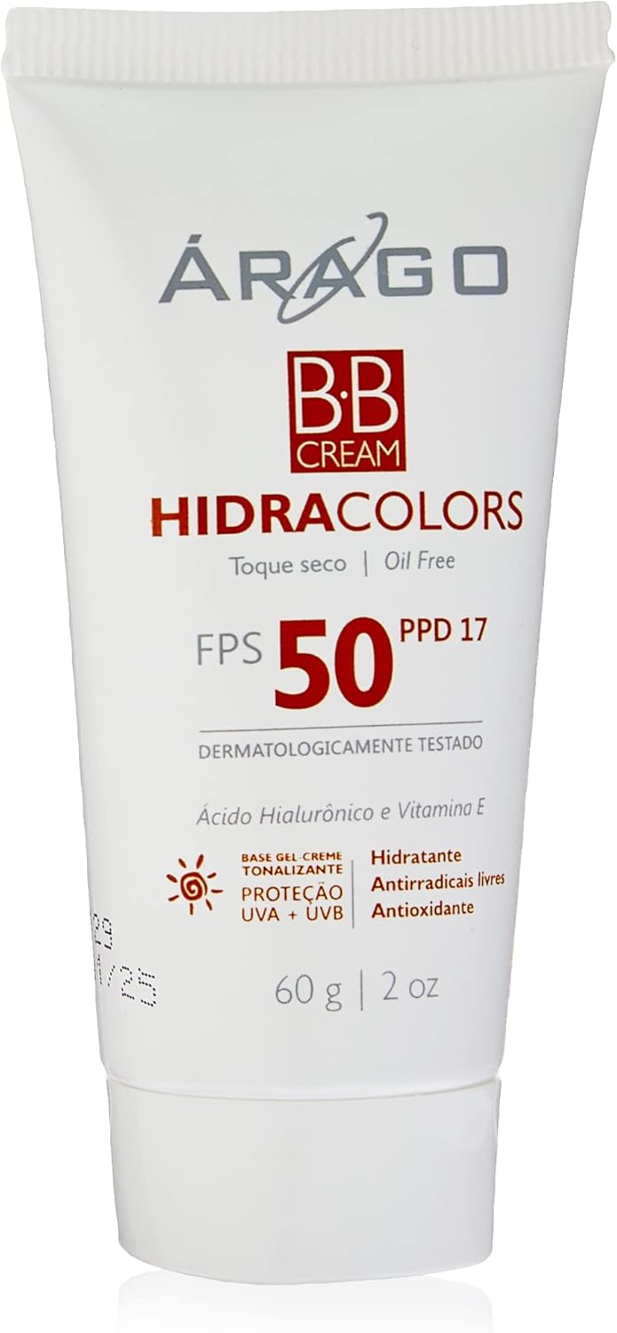 Protetor Solar Com Base Arago Oficial Farma BBCream Fps50 Natural 60g