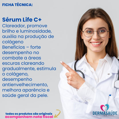 Kit Hidratante Clareador Facial Completo Vitamina C Tulipia
