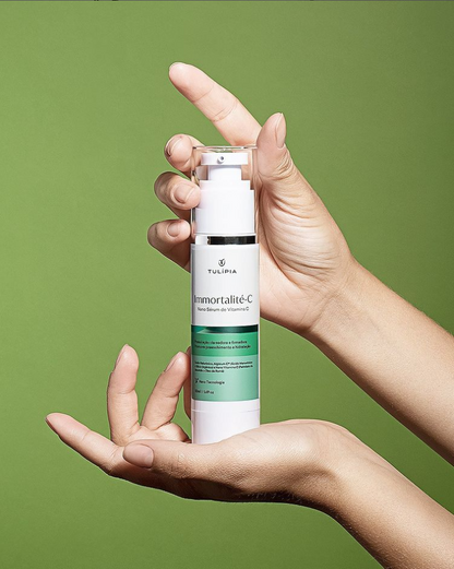 Kit 2 Vitamina C 15% Immortalité C Hidrata e Clareia Tulipia