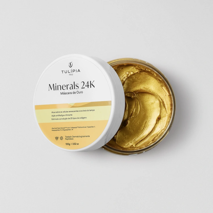 Tulípia Minerals 24K Máscara De Ouro Facial 100g