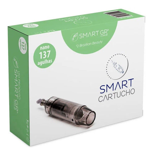 Cartucho Smart Derma Pen Preto Kit c/ 10 - 137 agulhas