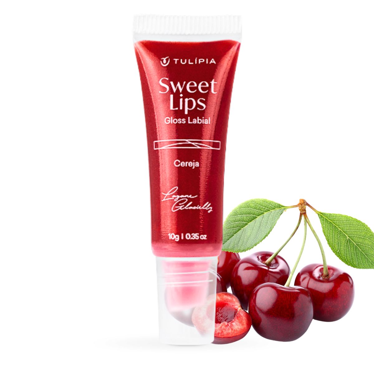 Sweet Lips Gloss Labial Cereja 10G - Tulipia