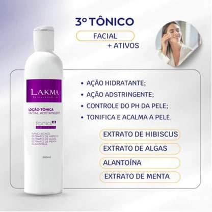 Kit  Facial Lakma Sabonete  Tonico Controle Oleosidade