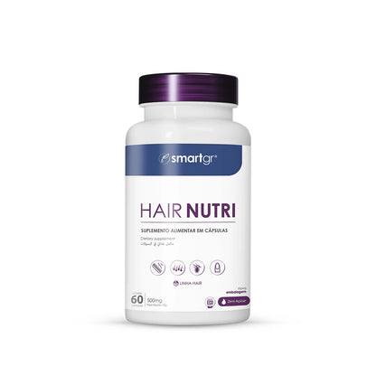 Hair Nutri SmartGR 60 Cápsulas Crescimento Cabelo Pele Unhas