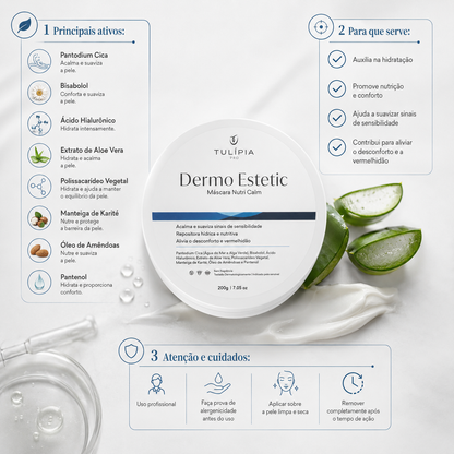 DERMO ESTETIC MASCARA NUTRI CALM 200MG