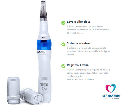 Caneta Elétrica Microagulhamento Smart GR DermaPen c/ Anvisa